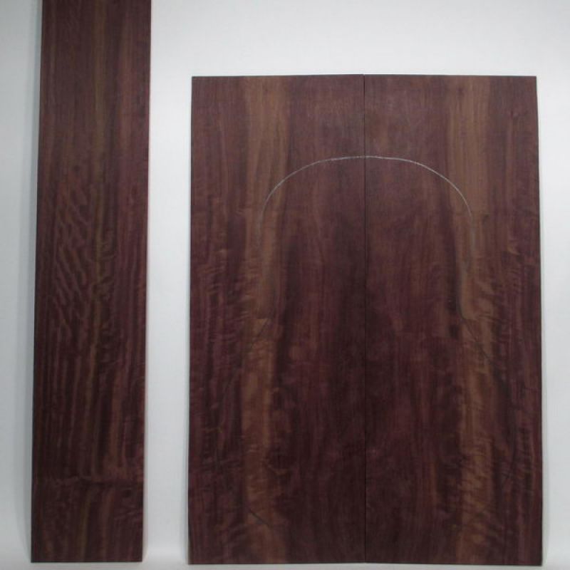 Back & Sides Mexican Rosewood flamed AA, Western size - FSC®100%