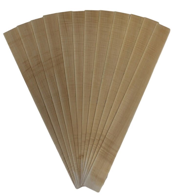 Ribs Bird's Eye Maple white, AA  720mm