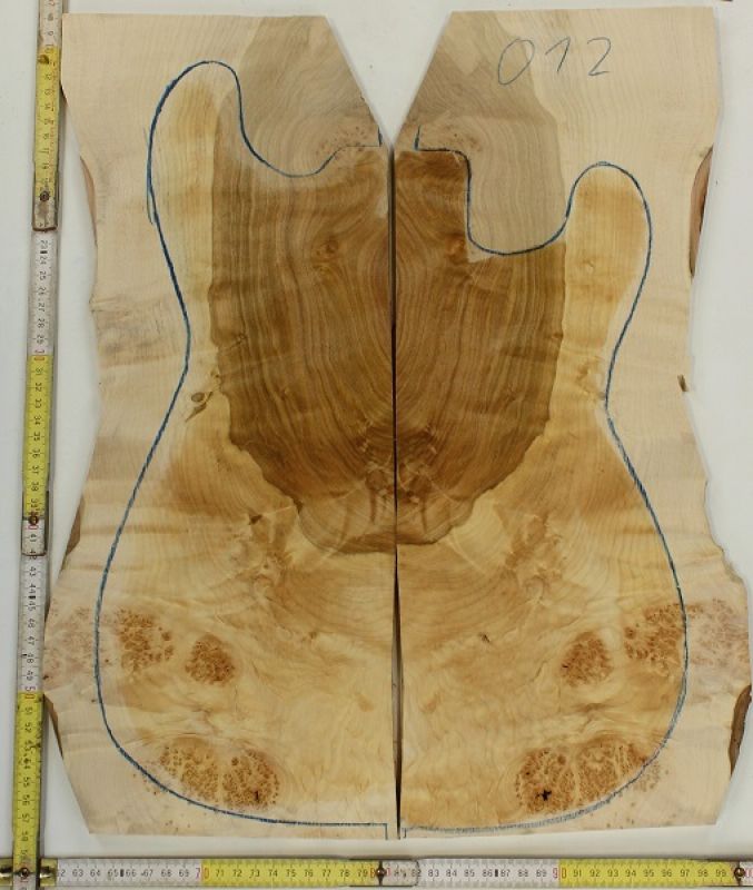 Top  Maple burl, 2-pcs.  Unique-Piece #012