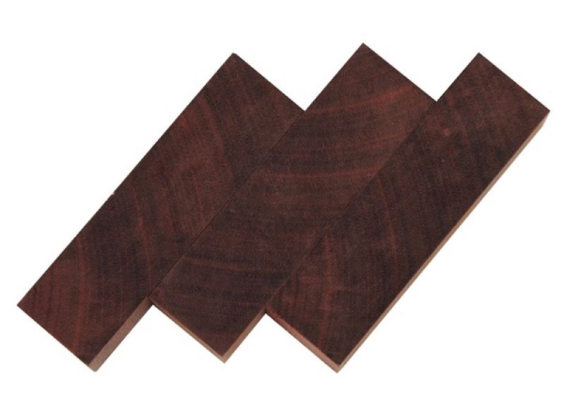 Messergriffrohling Satiné / Bloodwood Querholz 125x40x30mm