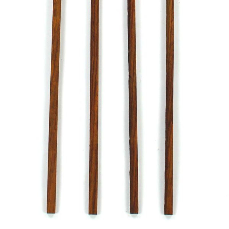 Binding Wood Cocobolo, 1 set = 4 pcs. 820x3x6mm
