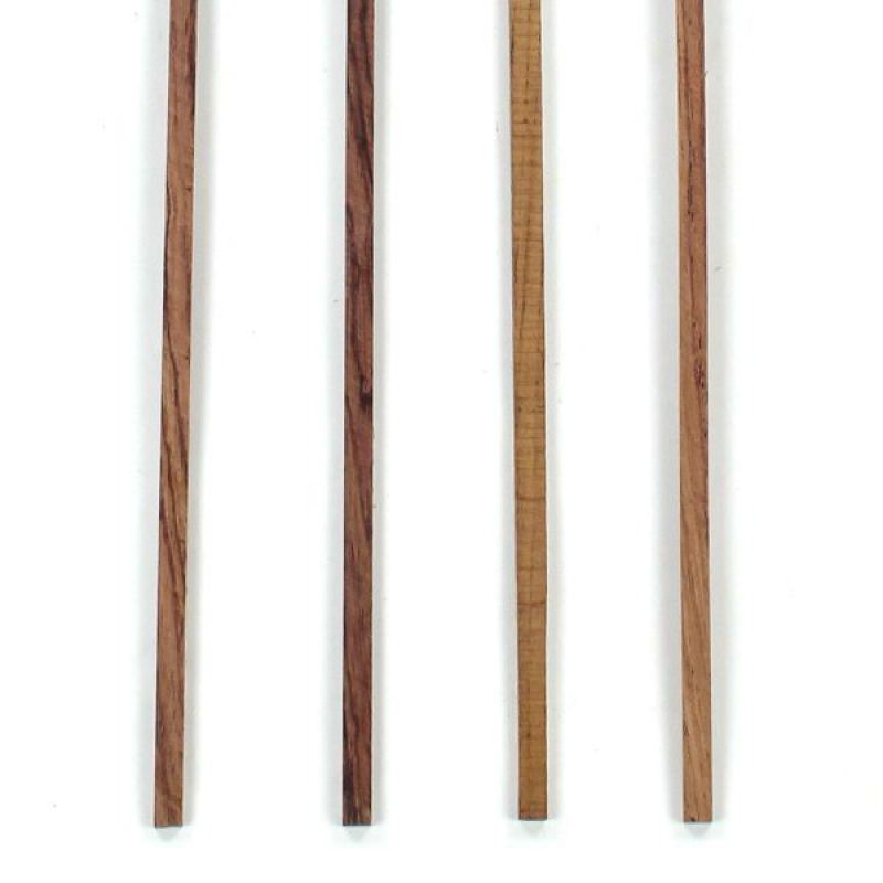 Binding Wood Honduras Rosewood, 1 set = 4 pcs. 820x3x6mm