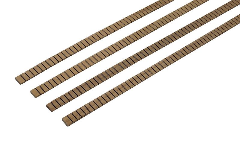 Linings Cypress profiled & slotted , 1 set = 4 pcs., 805x5,5x14mm