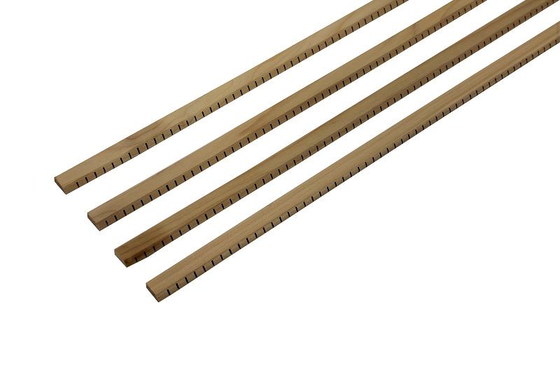 Linings Cypress profiled & slotted , 1 set = 4 pcs., 805x5,5x14mm