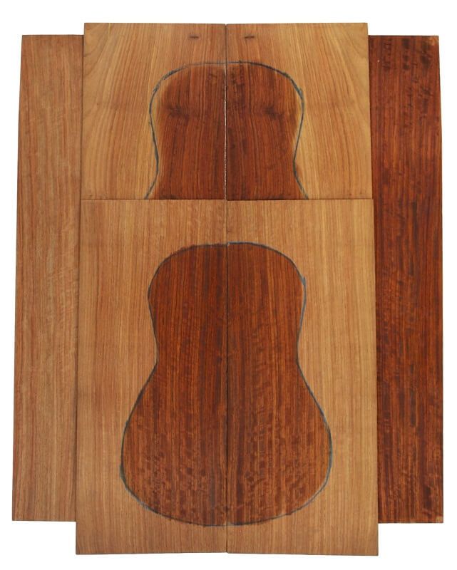 Set Afrikanisches Koa AAA für Tenor Ukulele